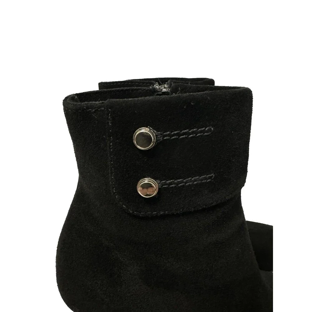 La Canadienne Women’s Suede Ankle Booties Sz 7.5 Made in Canada